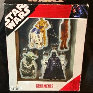 Star Wars ornaments from 2007 Christmas new boxed set of 4